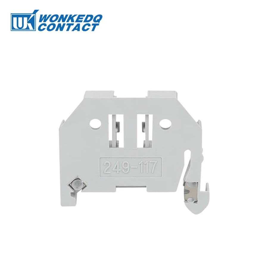 

249-117 Manufacturer End Stop for Terminal Blocks Din Rail End Bracket 10Pcs