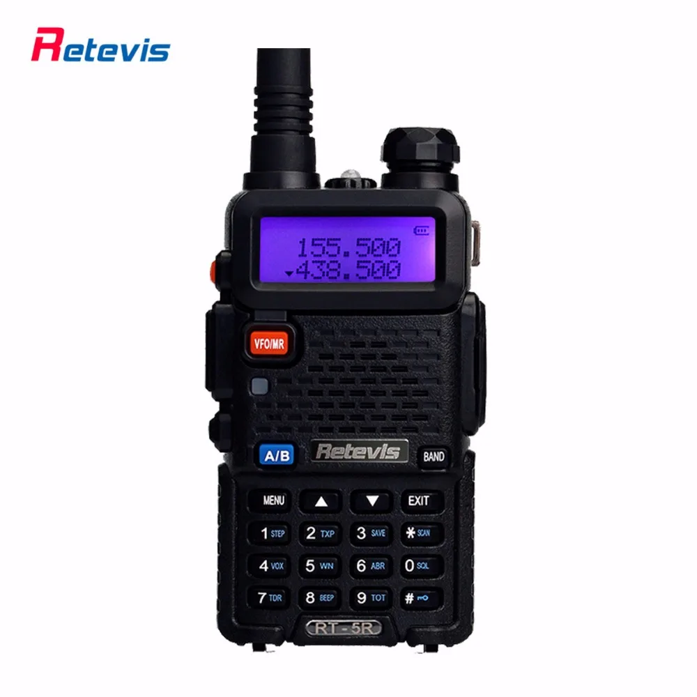 Handy Walkie Talkie Retevis RT 5R 5W VHF UHF 136 174 400 520MHz VOX FM Radio
