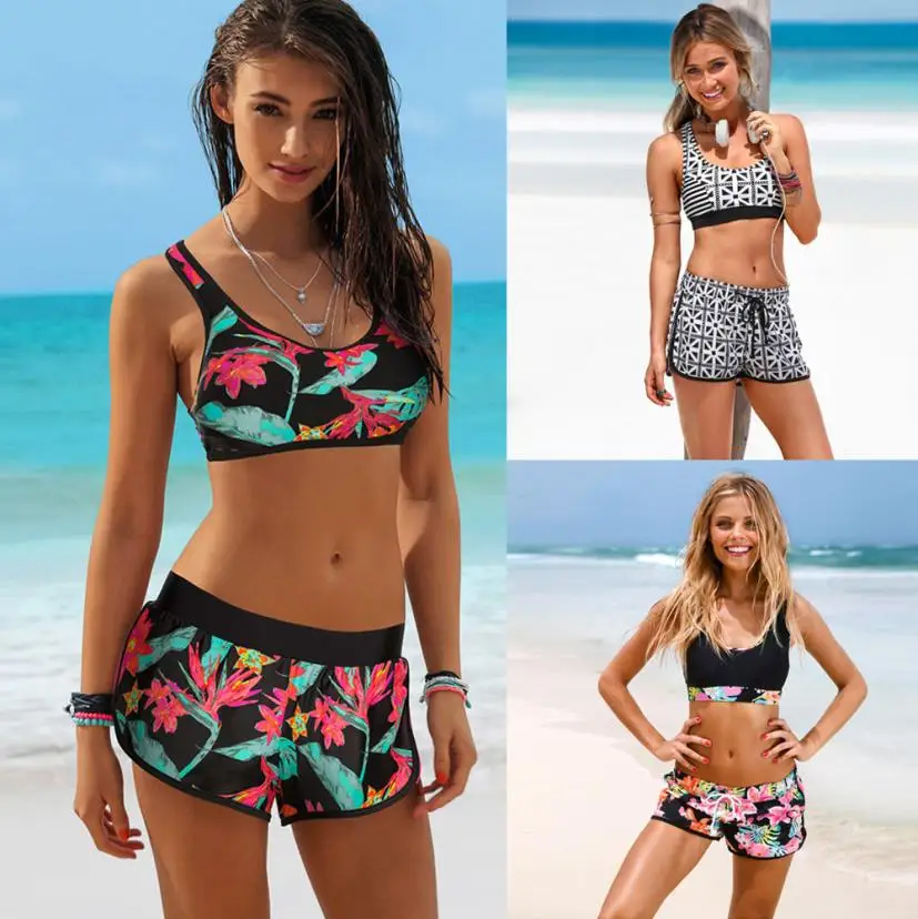 

Womens Girls Lady Costume Padded Swimsuit Monokini Swimwear Bikini Set biquini swimming suit for women bikini push up bathers