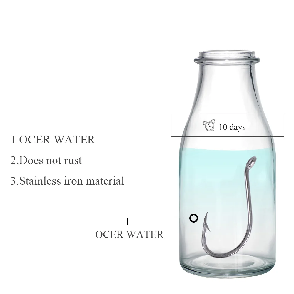 WORLD's FINEST Brand Fishing Hook 8299S Faultless Octopus Series Stainless Steel Fishhook Saltwater Bass 1#-7/0# Sea Hook WORLD's FINEST Brand Fishing Hook 8299S Faultless Octopus Series Stainless Steel Fishhook Saltwater Bass 1#-7/0# Sea Hook