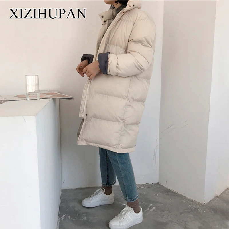 New Women Fashion Parka Autumn Winter Women Bat Sleeve