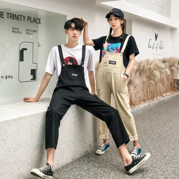

Classic Jumpsuits 2019 Summer New Trend Korean Couples Conjoined Nine Pants Casual Youthful Overalls