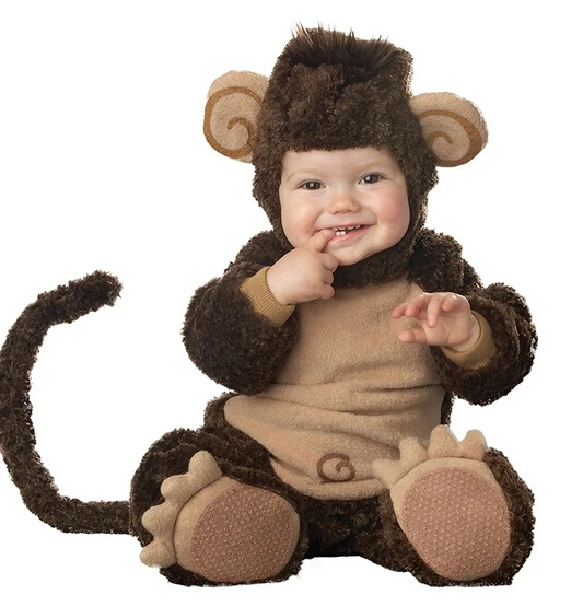 2016 New Arrival High Quality Baby Boys Girlscute monkey Costume Romper Kids Clothing Set Toddler Co