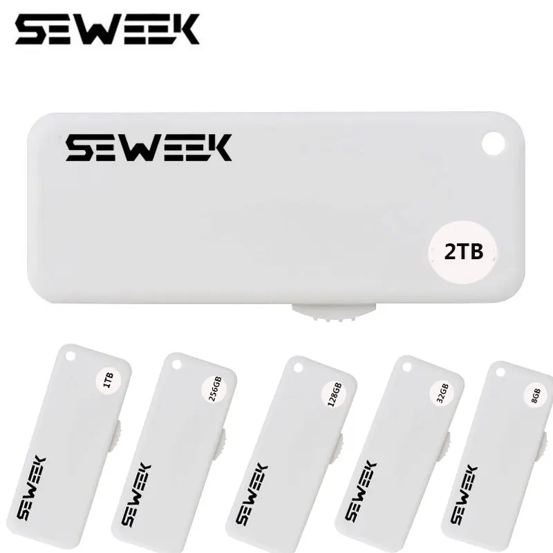 SEWEEK USB флеш-накопитель 128 ГБ 2 ТБ 32 ГБ 1 ТБ 8 Гб 256 ГБ флеш-карта памяти, Флеш накопитель USB