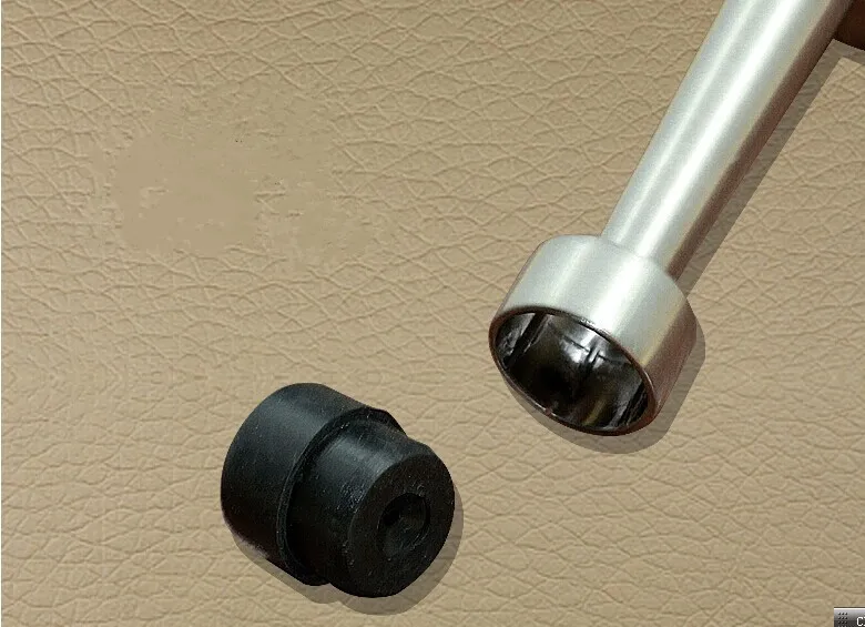 Современный простой никель пятна цинковый сплав двери Останавливает немагнитных черный резиновой пробкой двери дешевле с винтами установки