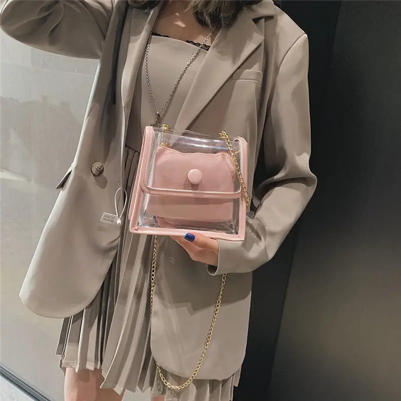 Transparent Simple Female Shoulder Bag Crossbody Bag for Women 2019 Messenger Bags women's bag bolsa feminina sac a main 30AP0406