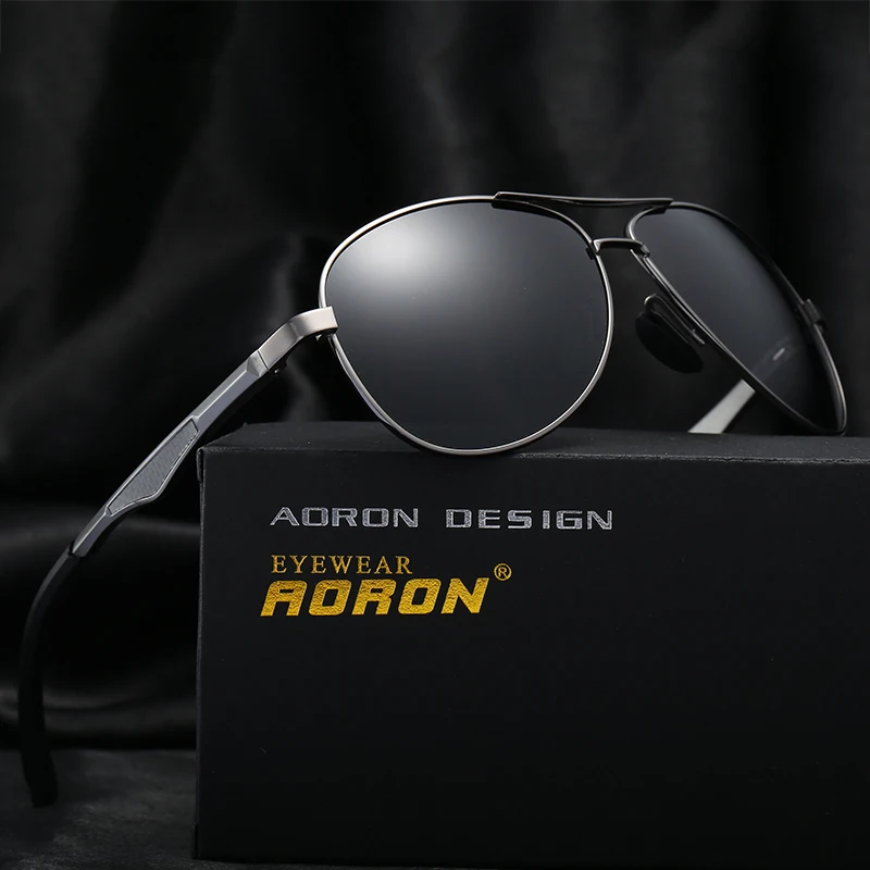 

AORON Brand Designer Fashion Unisex Sun Glasses Polarized Coating Mirror Sunglasses Round Male Eyewear For Men/Women 161