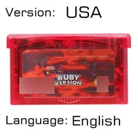 

Pock-mocn Ruby 32 Bit Video Game Cartridge Console Card US Version English