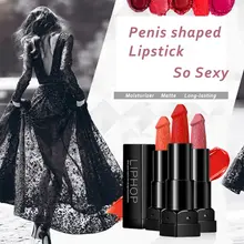 Длительное увлажнение Косметическая матовая помада Губы Макияж помада в форме пениса помада грибообразной формы Новинка
