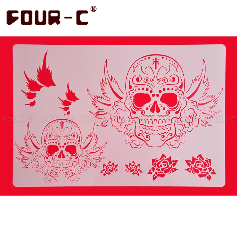 Online Buy Wholesale sugar skull stencil from China sugar ...