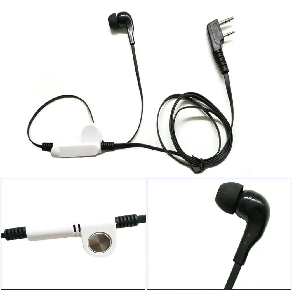 Black Fashion Noodle style earbud headphone K plug for KENWOOD Baofeng BF888s UV5R UV82 Wouxun TYT Puxing etc walkie talkie Black Fashion Noodle style earbud headphone K plug for KENWOOD Baofeng BF888s UV5R UV82 Wouxun TYT Puxing etc walkie talkie