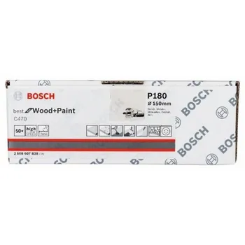 

BOSCH 2608607838 Lija Eccentric C470 150mm 6 P G180 X50