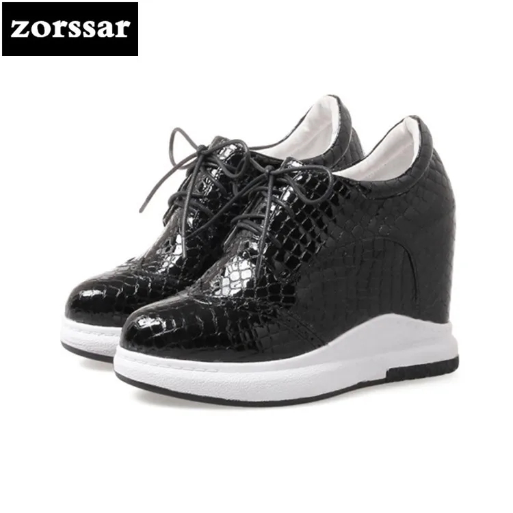 

{Zorssar} Brand 2018 spring New arrival Casual womens shoes Wedges height increasing High heels pumps women Platform shoes