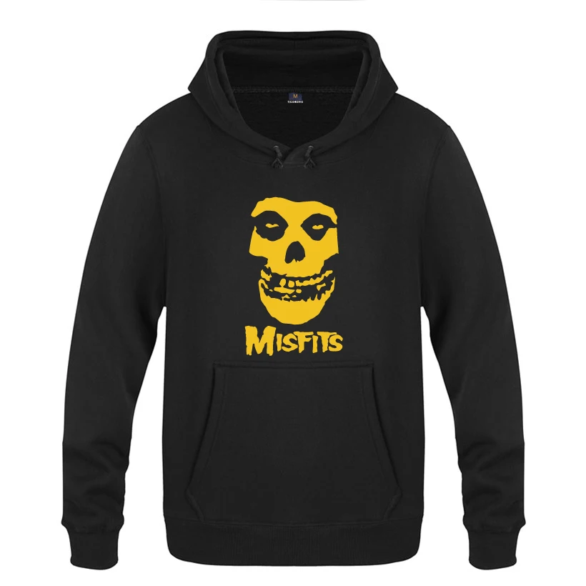 

The MISFITS Punk Rock Music Hoodies Men 2018 Men's Pullover Fleece Hooded Sweatshirts