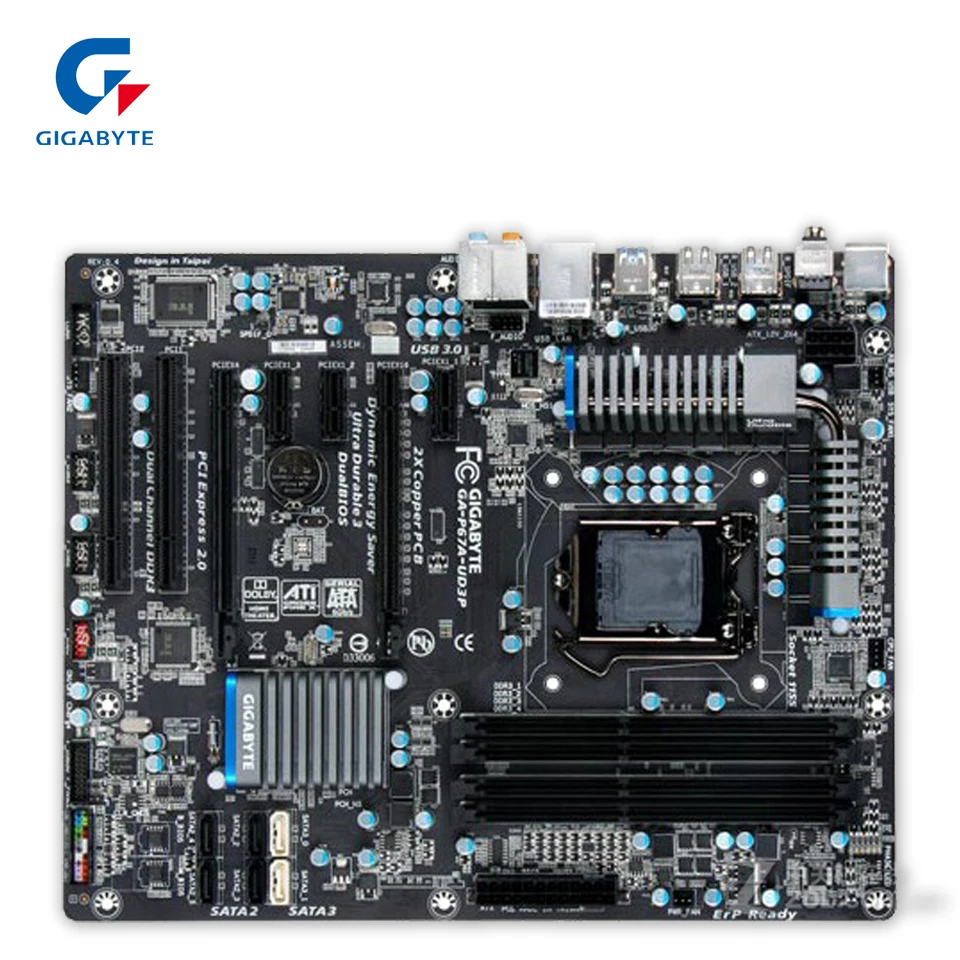 

Gigabyte GA-P67A-UD3P Desktop Motherboard P67A-UD3P P67 LGA 1155 Core i7 i5 i3 DDR3 32G SATA3 USB3.0 ATX