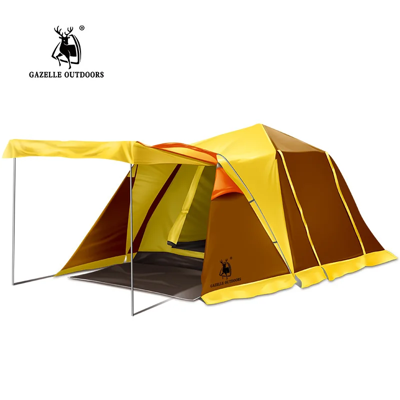 

Camping Tent 3-4 person Large Family Tent Hydraulic Automatic Windproof Waterproof Double Layer Tent Outdoor Hiking 6.5KG
