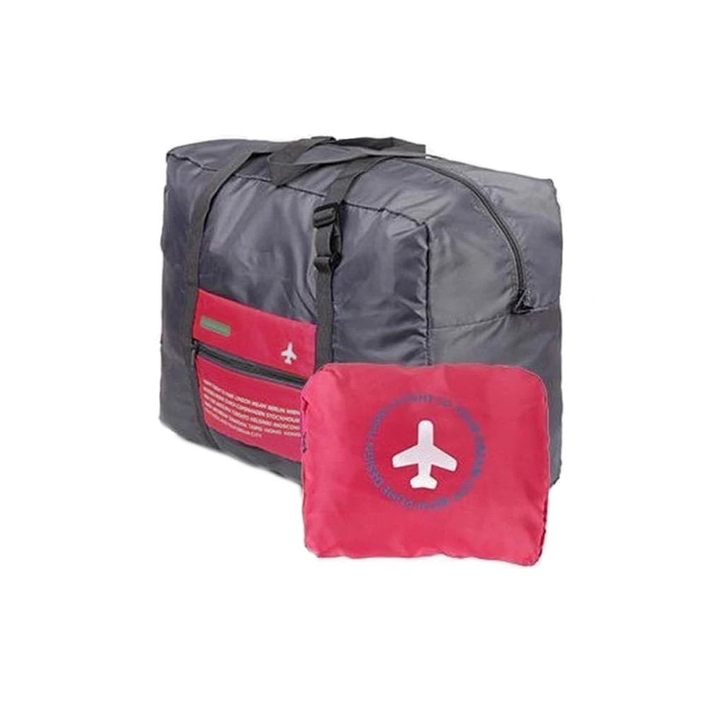 Модная новая водонепроницаемая дорожная сумка нейлоновая Складная унисекс багажная дорожная сумка сумки вещевой мешок LXX9 - Цвет: Красный