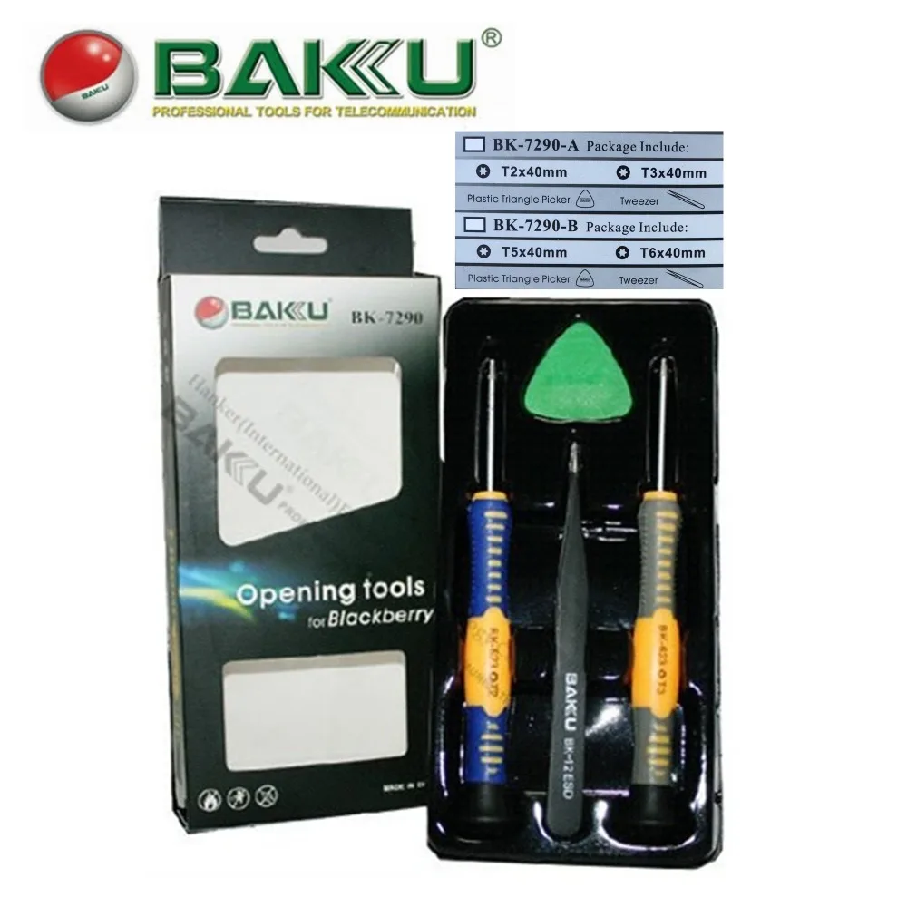 

Professional Opening tools / Repair tools/Hand tool set. Screwdriver Torx T2 T3 T4 , Tweezer and Triangle Picker.BAKU BK-7290.