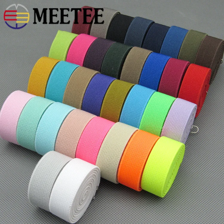 

5Meters 20mm Sewing Elastic Band Soft Skin Rubber Bands Underwear Pants Decorative Elastic Webbing Ribbon Bias Binding Tapes
