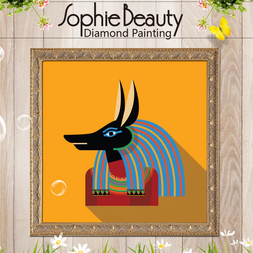 

Sophie Beauty Diy Diamond Painting Cross Stitch Totem Handmade Beaded Embroidery Set Egyptian Pharaoh Home Needlework Mosaic Kit