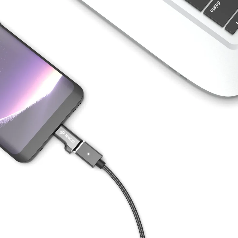 Оригинальный адаптер Xiaomi Mijia USB Type C поддерживает зарядку/передачу данных Micro Usb