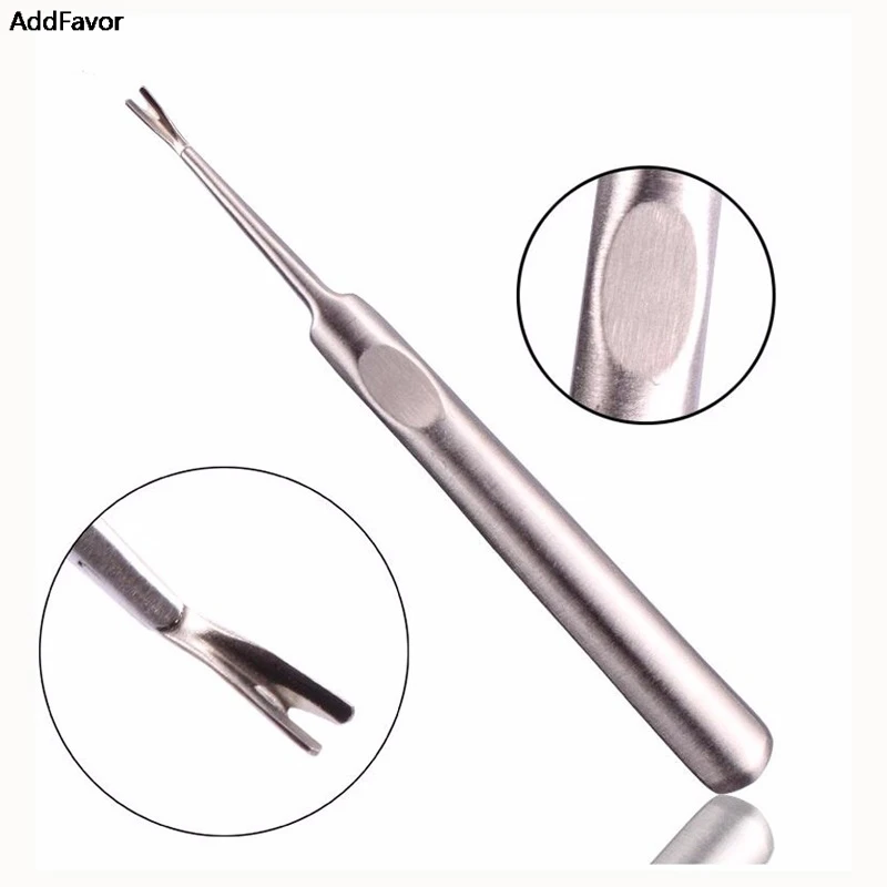 

Addfavor 2Pcs Stainless Steel Cuticle Nail Pusher Spoon Remover Manicure Pedicure Care Pusher cobalt Nail Care Tool