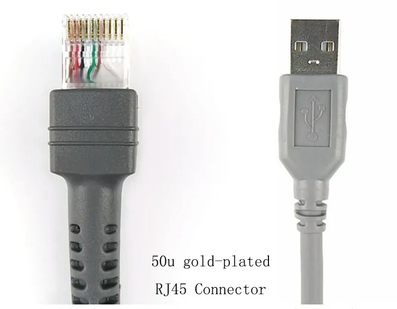 Сканер штрих кода USB кабель спиральный 5 м (17 футов) для символа LS2208AP LS1203 LS4208 LS9203