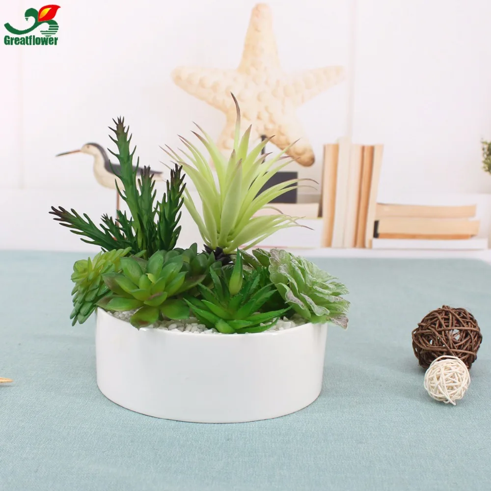 DIY поддельные искусственные суккуленты растения для украшения моделирования