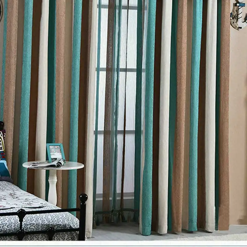 BIgmUm синель ткань вертикальные шторы 70%-90% затенение затемняющие шторы для гостиной Современные Плотные окна на заказ - Цвет: Color  No 3curtain