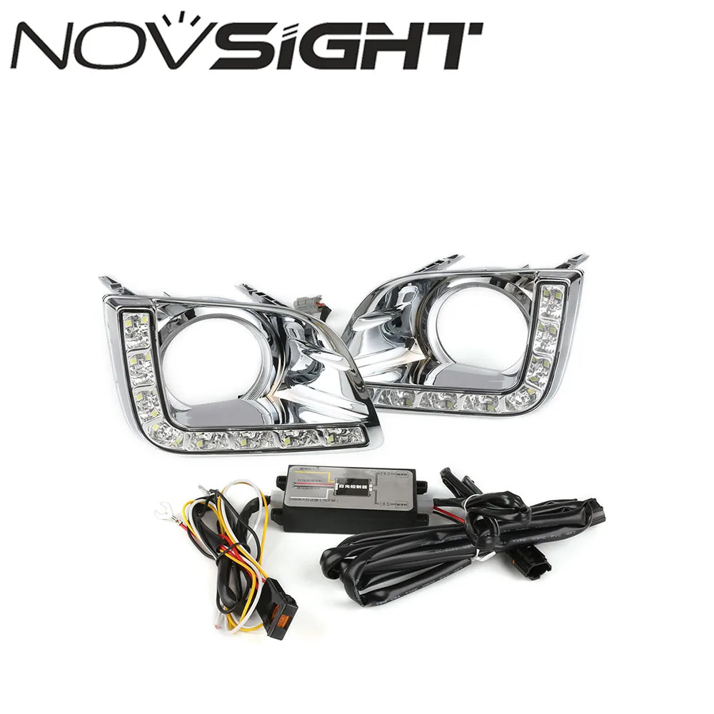 NOVSIGHT Auto Car LED Lights DRL Driving Daytime Running Light White