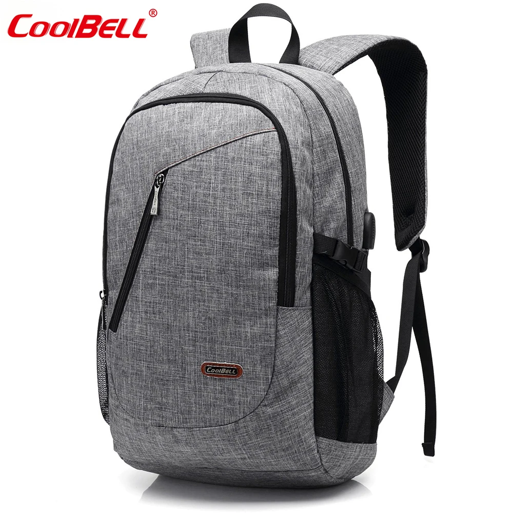

CoolBELL 15.6-17.3 Inch Laptop Backpack With USB Port Travel Bag Lightweight Large Capacity Backpacks Waterproof School Bag