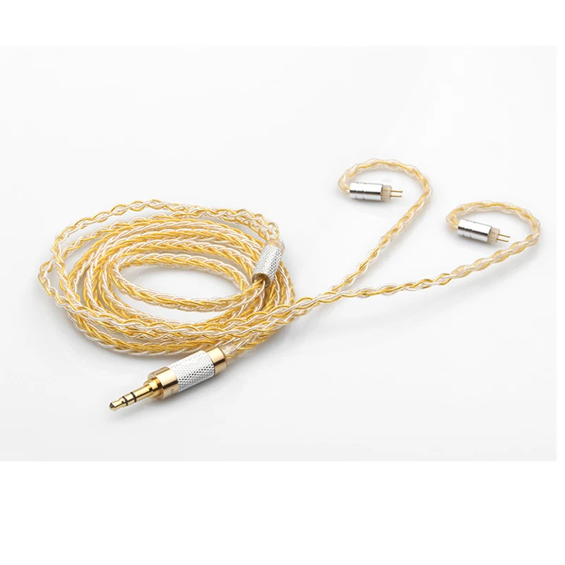 TRN 8 ядерный MMCX кабель 3 5 мм 2 балансовая Вилка Для Shure SE215 SE535 SE846 0 78 75 контактный ZS3 ZST