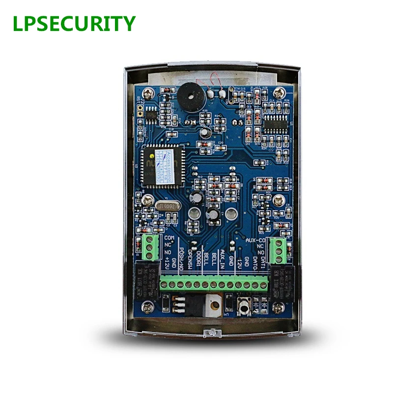 LPSECURITY 125 кГц EM-ID металлический чехол Открыватель ворот дверной замок RFID считыватель клавиатура контроля доступа с подсветкой светильник