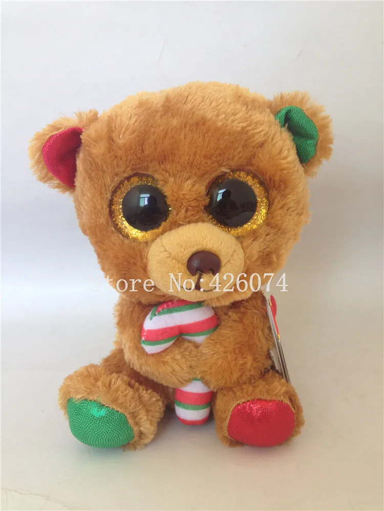 Новинка с большими глазами мягкие животные Медведь Дети Плюшевые игрушки для детей Подарки 15 см