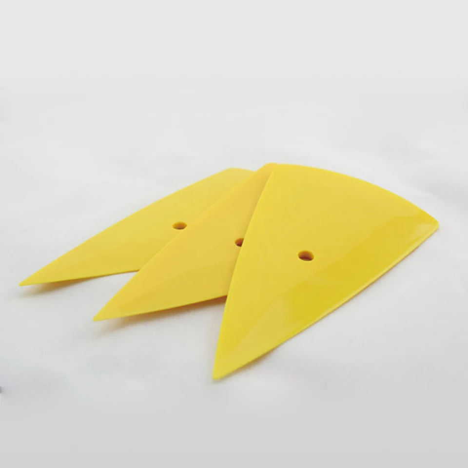 

Free shipping 8.5*15cm vinyl application tool Triangular yellow Contour Squeegee For Vinyl Wrapping MX-201 whole sale