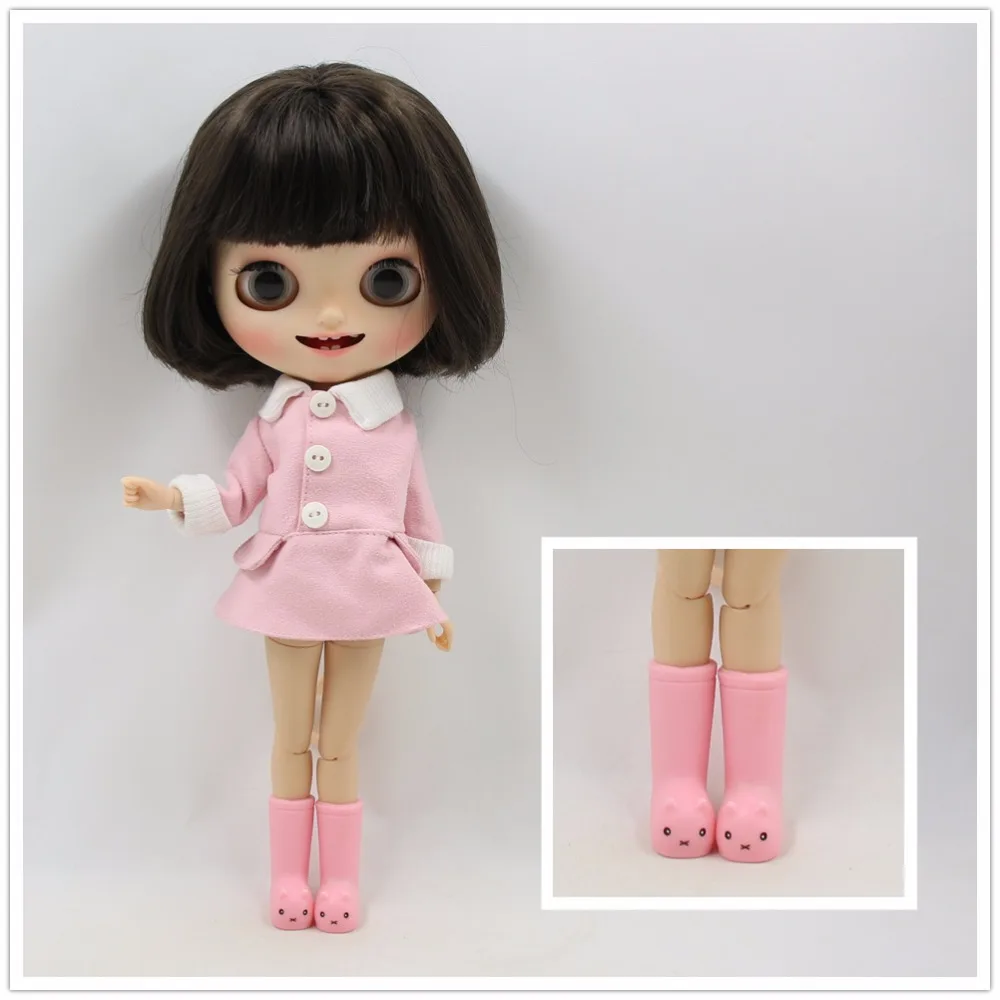 Blyth doll bjd icy joint body сапоги с животными 3 см* 4 см Милая пластиковая обувь непромокаемые сапоги