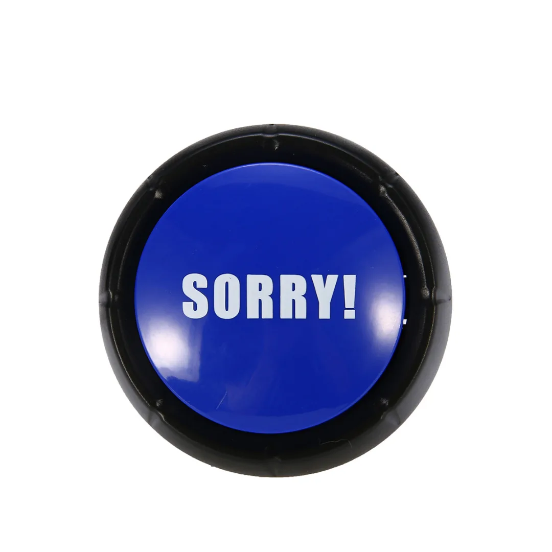 

1PC Sound Talking Funny Button NO YES MAYBE SORRY Event Game For Family Home Party Club Desktops Bar Table Games Tool