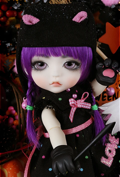 Vente Flash Livraison Gratuite Maquillage Yeux Poupee Bebe Haute Qualite Bjd 1 8 Lati Halloween Ver Chat Leo Jouet Mignon Pour Enfants Sd Yosd Aliexpress