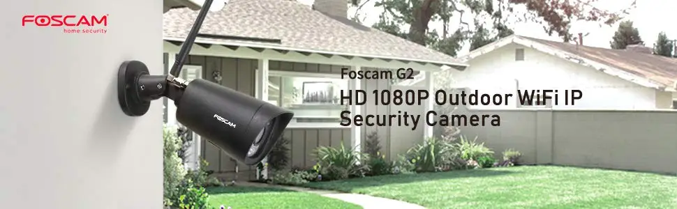 Foscam G2 1080P 2MP WiFi наружная IP66 Водонепроницаемая ip-камера безопасности с ночным видением 65 футов