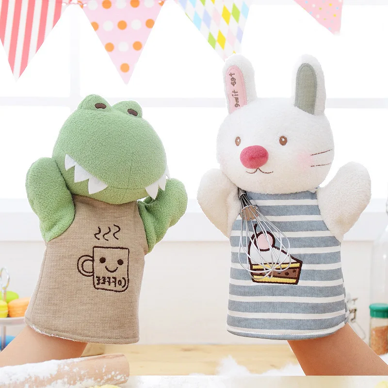 

24cm Mini Kawaii Plush Hand puppet Cartoon Kids Toys for Girls Children Baby Birthday Gifts Hand Finger Puppets Metoo Dolls