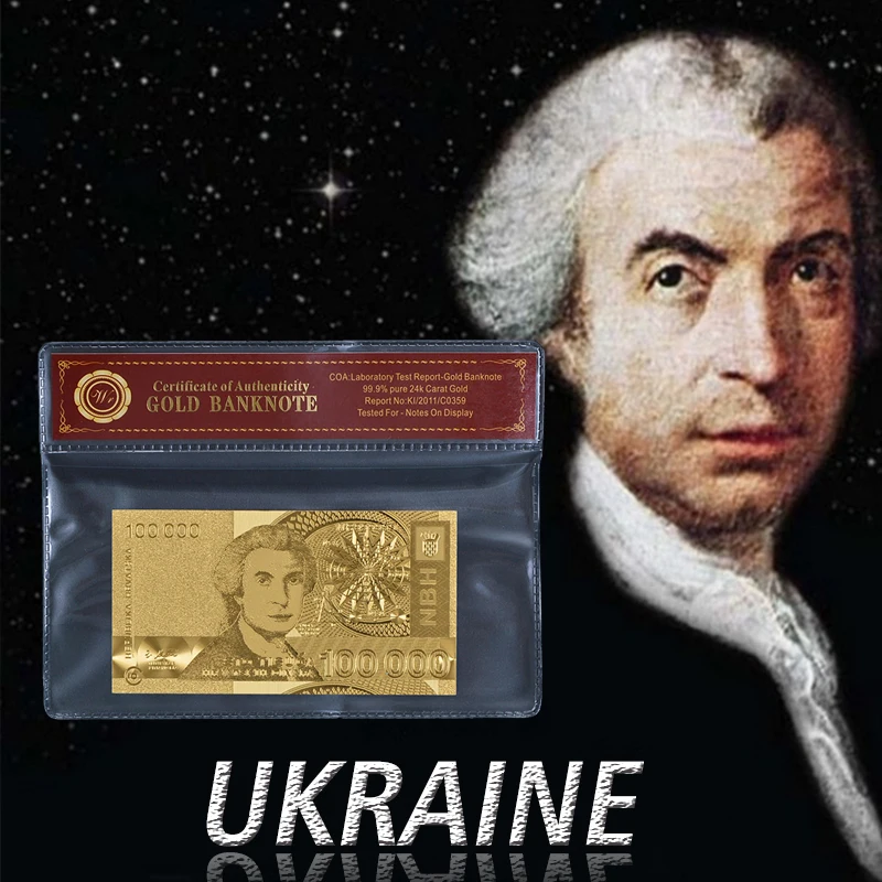 Золотая фольга WR Поддельные Банкноты Хорватия банкноты 100000 с пластиковым