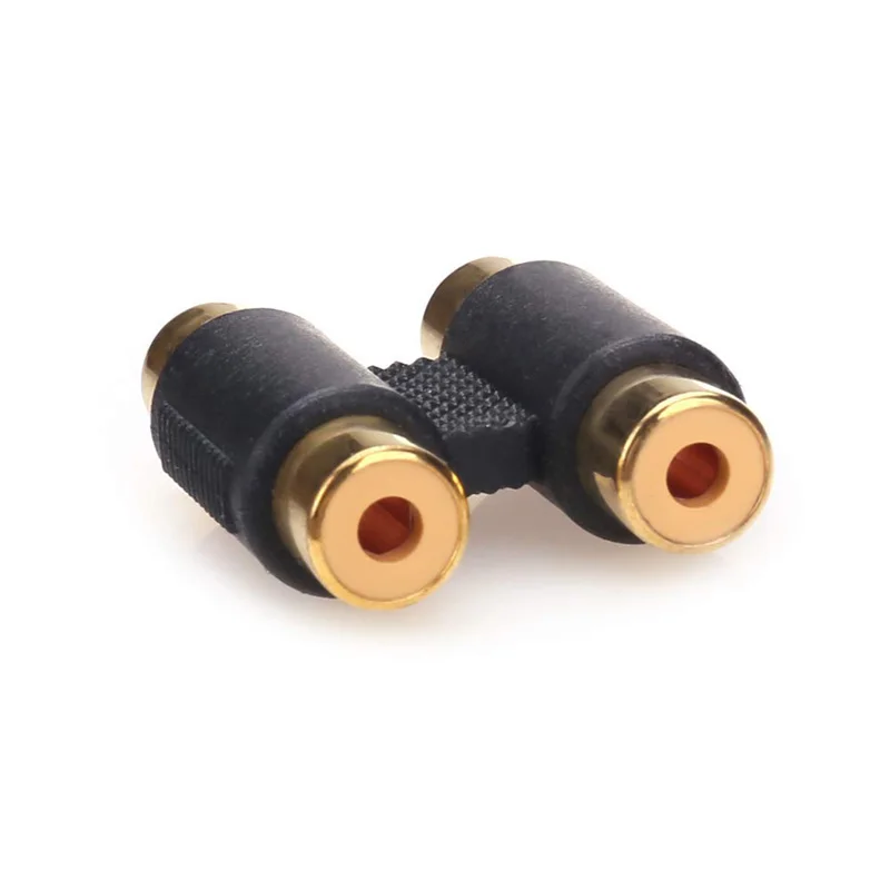 I Key Buy переходник RCA Female to Interconnect с позолоченным корпусом для усилителей кабель Link