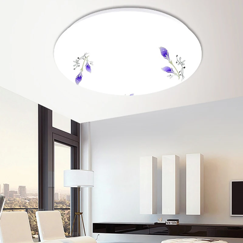Круглый ультра-тонкий светодиодный потолочный светильник для гостиной, спальни, кабинета, современный светодиодный светильник, AC85-265V