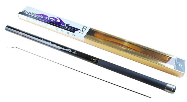Cheap 2016 popular luxury 8/9/10/11/12 m long section super hard pure carbon stream/lake/pond pole power hand rod