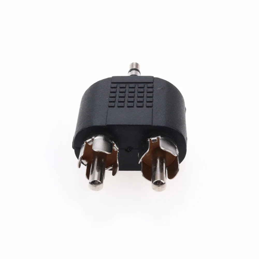 JCD отклонения в размерах на 1 2 RCA разъем 3 полюсный 5 мм Jack стерео штекер для 2xRCA