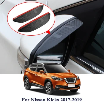 

Car Styling Car Rearview Mirror Rain Eyebrow Sticker For Nissan Kicks Murano Navara Patrol Y62 Qashqai Tiid Carbon Fiber Sticker