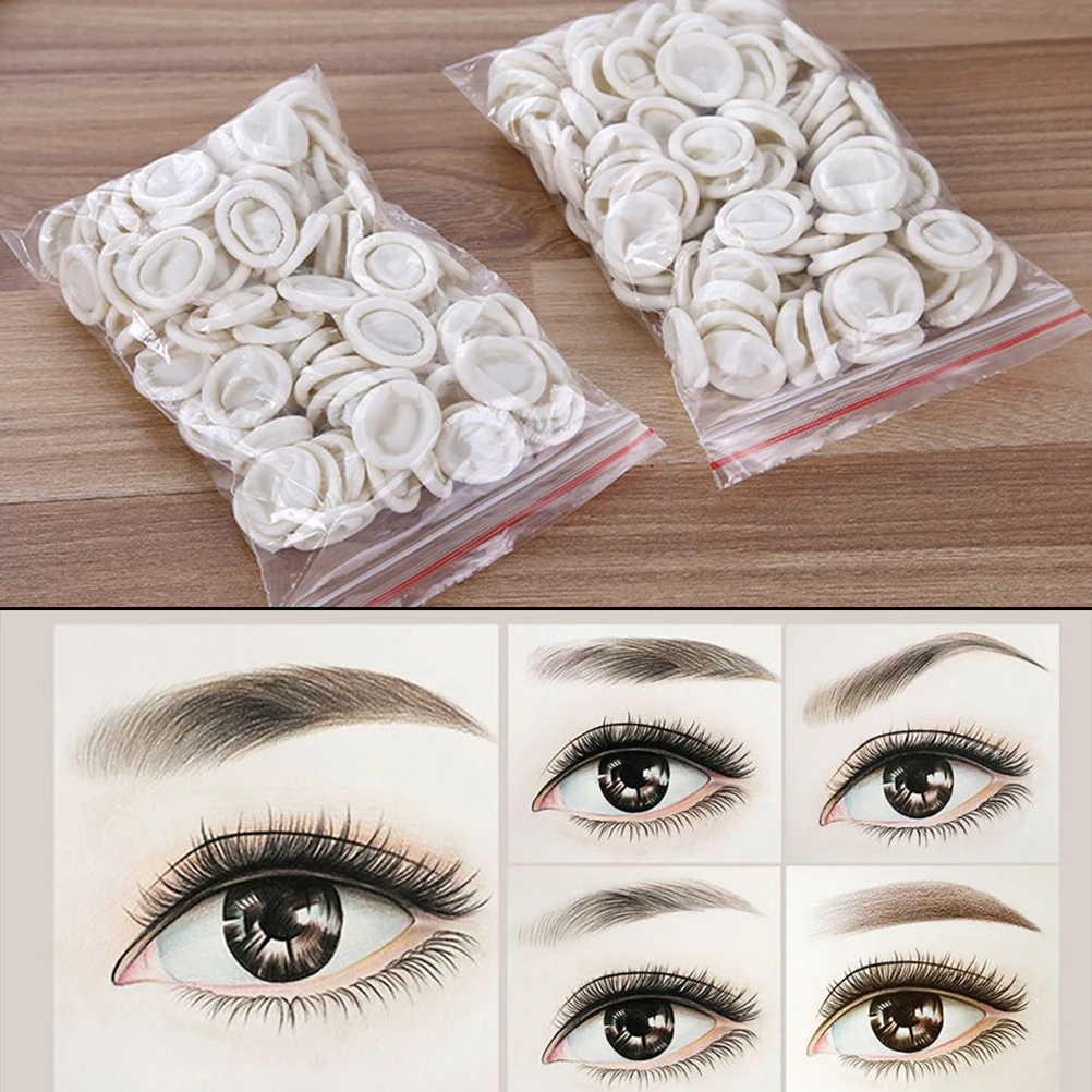 

100/200pcs Disposable Rubber Nail Cover Antislip Latex Finger Nail Anti Injured Finger Protection Latex Manicure Tattoo Gloves