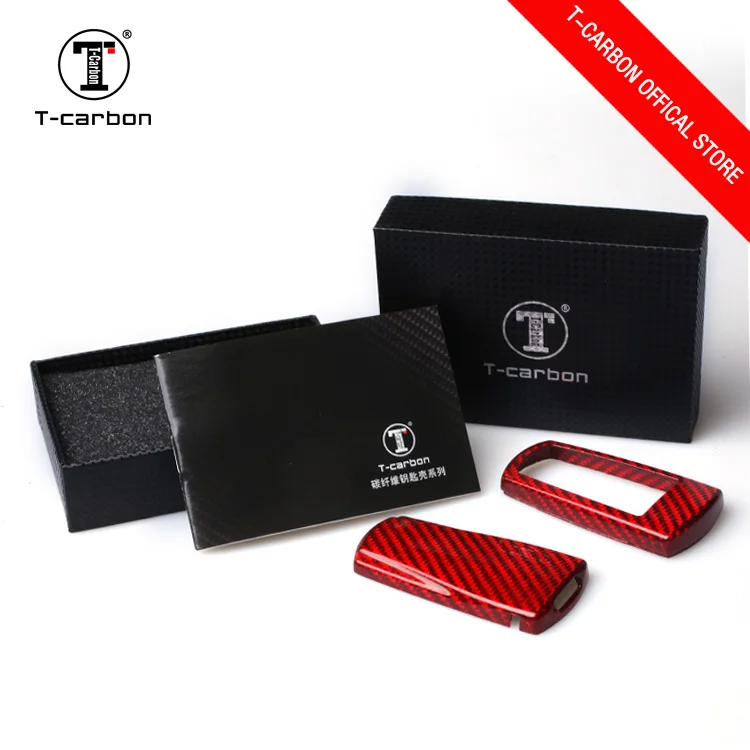 T-carbon glass Carbon Fiber Key Cover кожаный чехол для Volkswagen Magotan