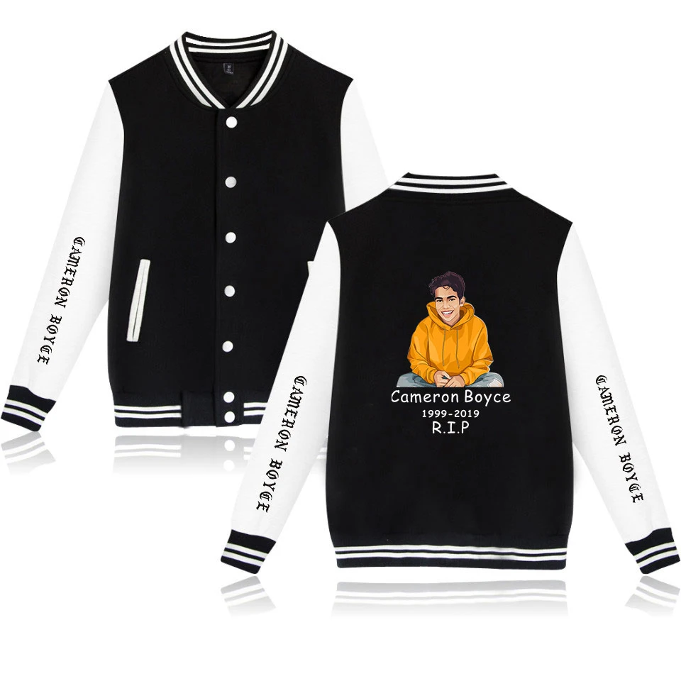 

Drop Shopping 2019 R.I.P. movie star Cameron Boyce print Casual Baseball sweatshirt Hot Sale Baseball Jacket Men/Women Clothes