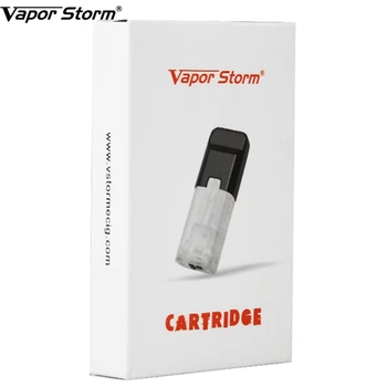 

3Pc/ Pack Vapor Storm Stalker Cartridge Pod Vape Kit Refillable Pod Starter Kit Pen All-in-one 1.8ML 1.6ohm Capacity Cartridge